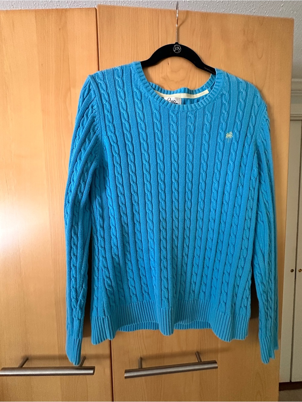 Lily Pulitzer 100% cotton xl cable knit sweater